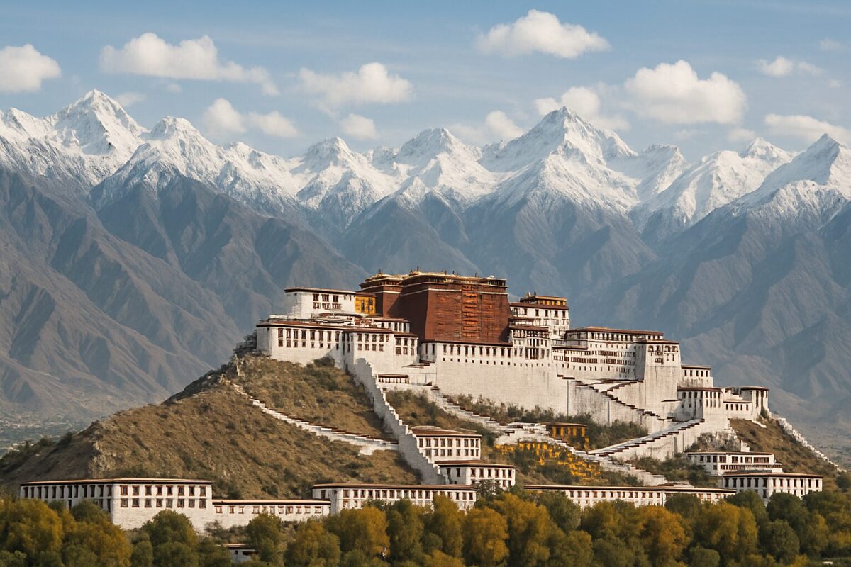 Potala-paladset i Lhasa, Tibets historiske centrum